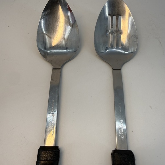 Lot of 2 Best Results by EKCO Kitchen Utensils Slotted Spoon Spoon VTG - Picture 3 of 8